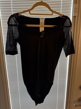 Wolford Black Lace-Detail Bodysuit